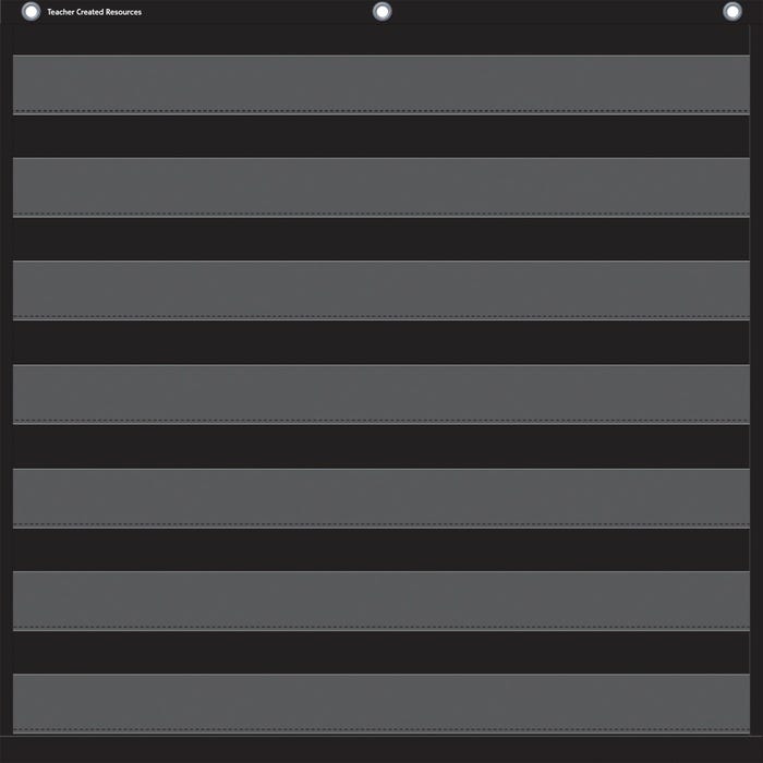 Teacher Created Resources Black 7 Pocket Chart, 28 x 28 Inches