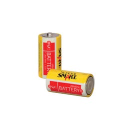 School Smart Alkaline C Batteries, Pack of 2 595615