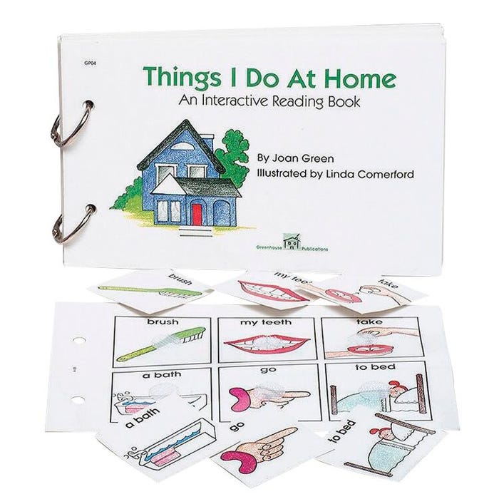 Things I Do At Home Interactive Reading Book