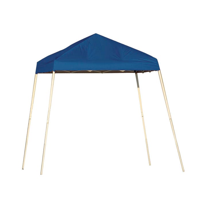 ShelterLogic Sport Pop-Up Canopy with Black Bag, 8 X 8 ft, Polyester Fabric Cover/Steel Frame, Blue Cover