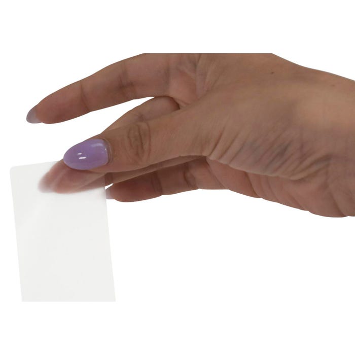 School Smart Vinyl Label Protectors, Round Corner Rectangle, 1-1/4 x 3-1/8 Inches, Clear, Pack of 500