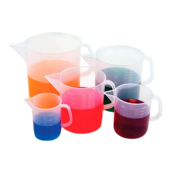 United Scientific Beakers With Handle, Short Form, pp, 1000ml