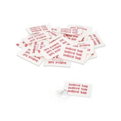 Office Snax Iodized Salt Packets, 0.75 Grams, Case of 3000