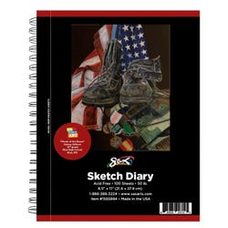 Image for Sax Sketch Diary, 50 lb, 8-1/2 x 11 Inches, 100 Sheets from School Specialty