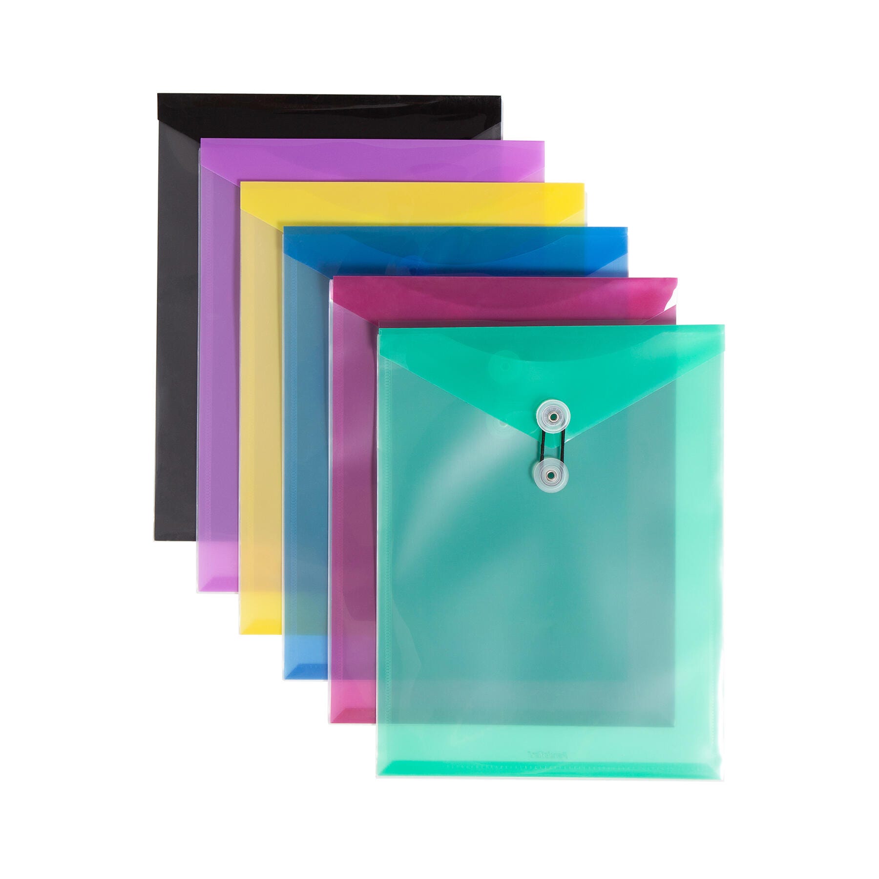 Pendaflex ViewFront Poly Envelopes, Letter Size, Top Load, Assorted Colors, Pack of 24 078601
