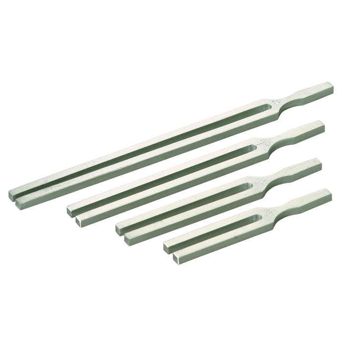 Frey Scientific Aluminum Tuning Forks, Technical Frequency, Set of 4