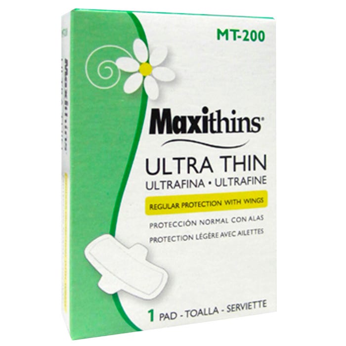 Maxithins Ultra Thin With Wings, Pack of 200