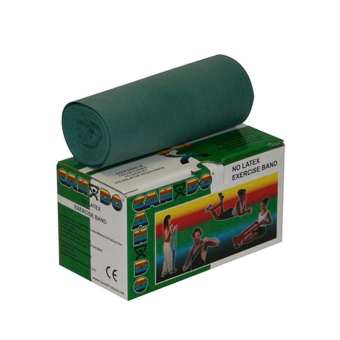 CanDo No-Latex Medium Resistance Band, 6 Yards, Green