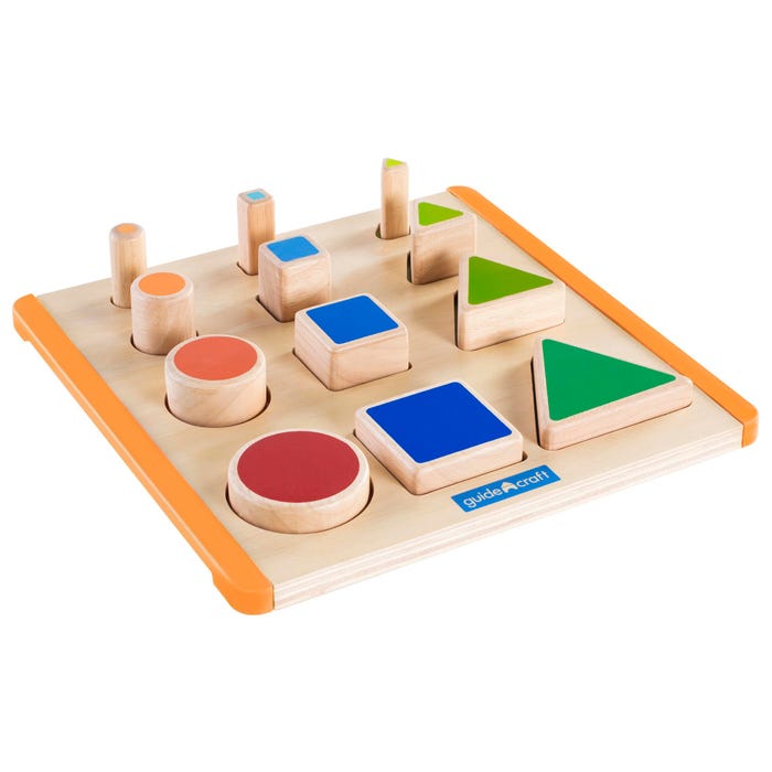 Guidecraft Nest and Stack Shapes, Set of 13