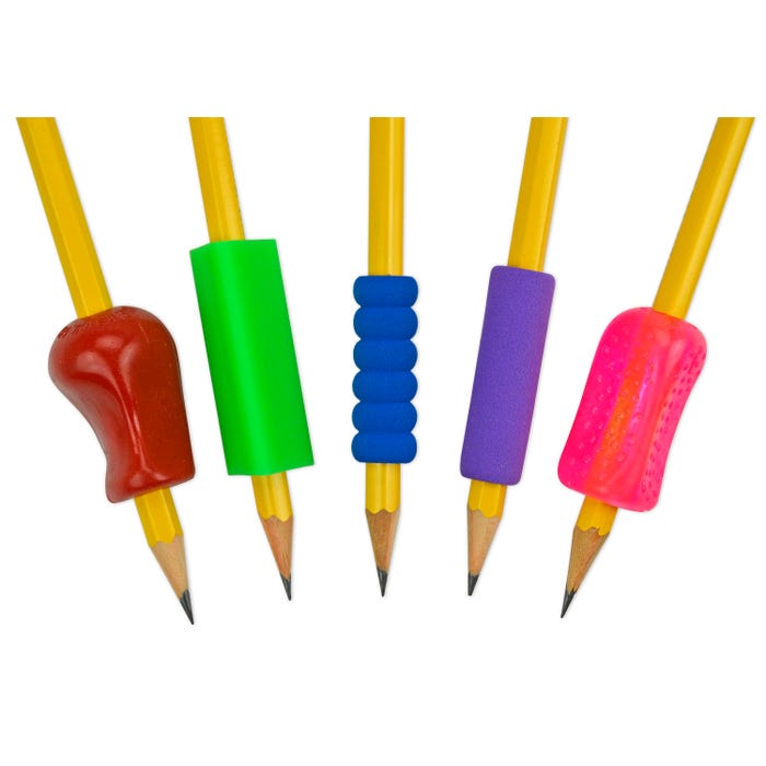 The Pencil Grip Inc Pliable Grips, Assorted Designs, Pack of 5