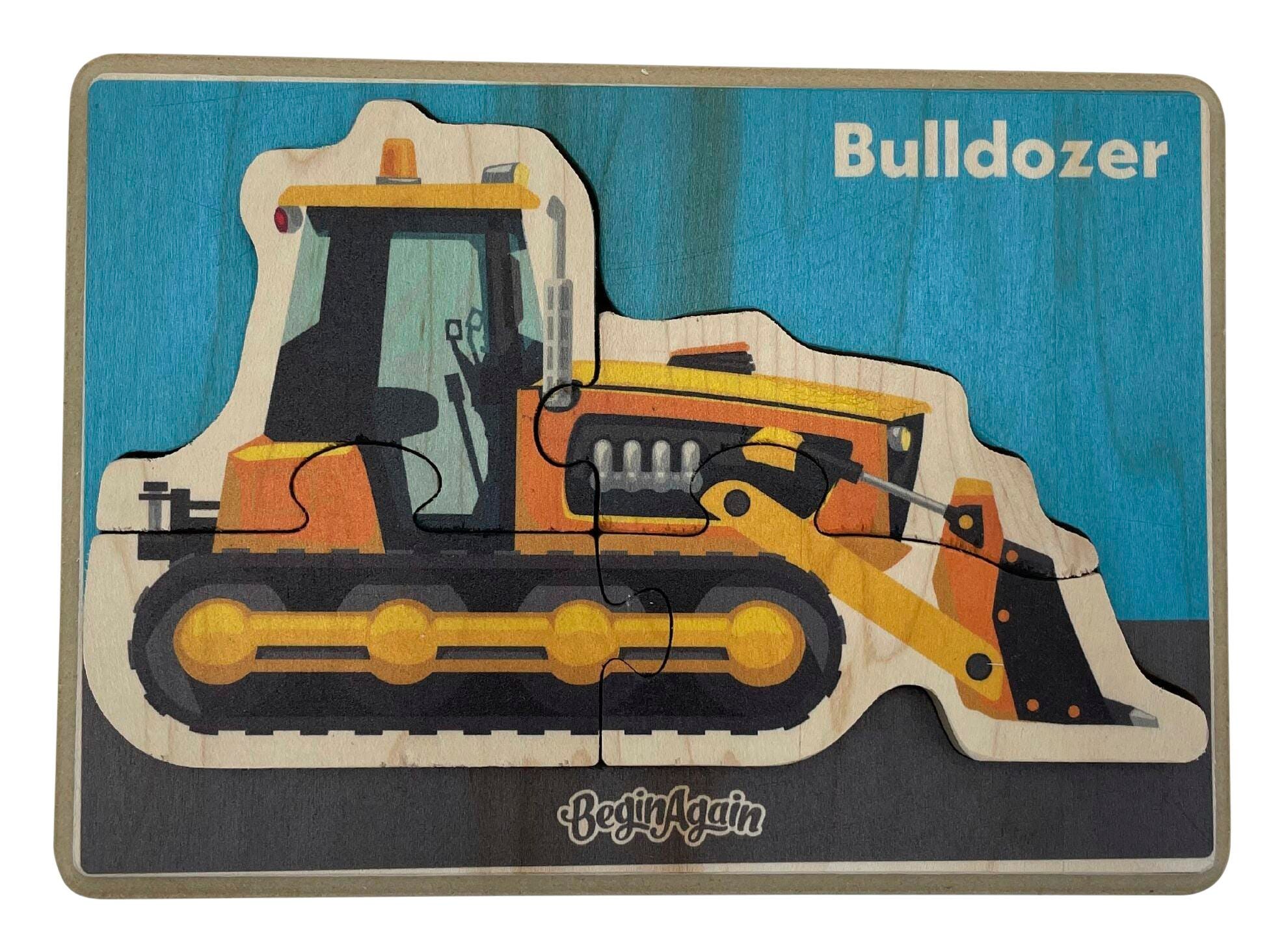 BeginAgain Bulldozer Puzzle, 4 Pieces 2151217