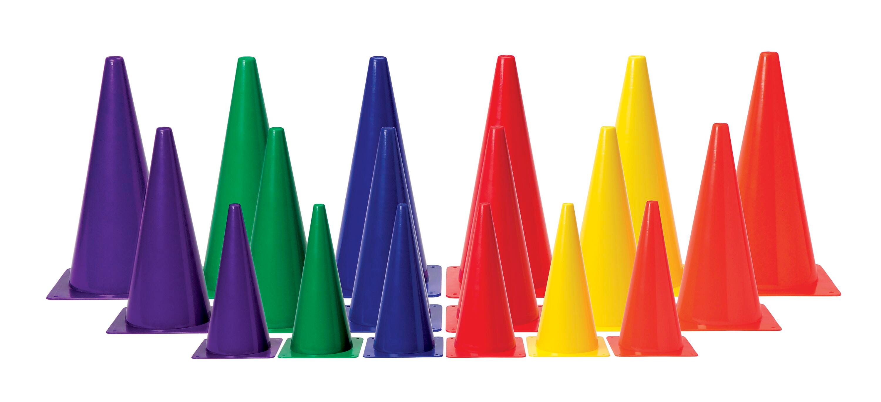 FlagHouse Stackable Cones, Medium Weight, 12 Inches, Orange