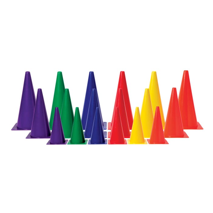 FlagHouse Stackable Cones, Medium Weight, 12 Inches, Orange