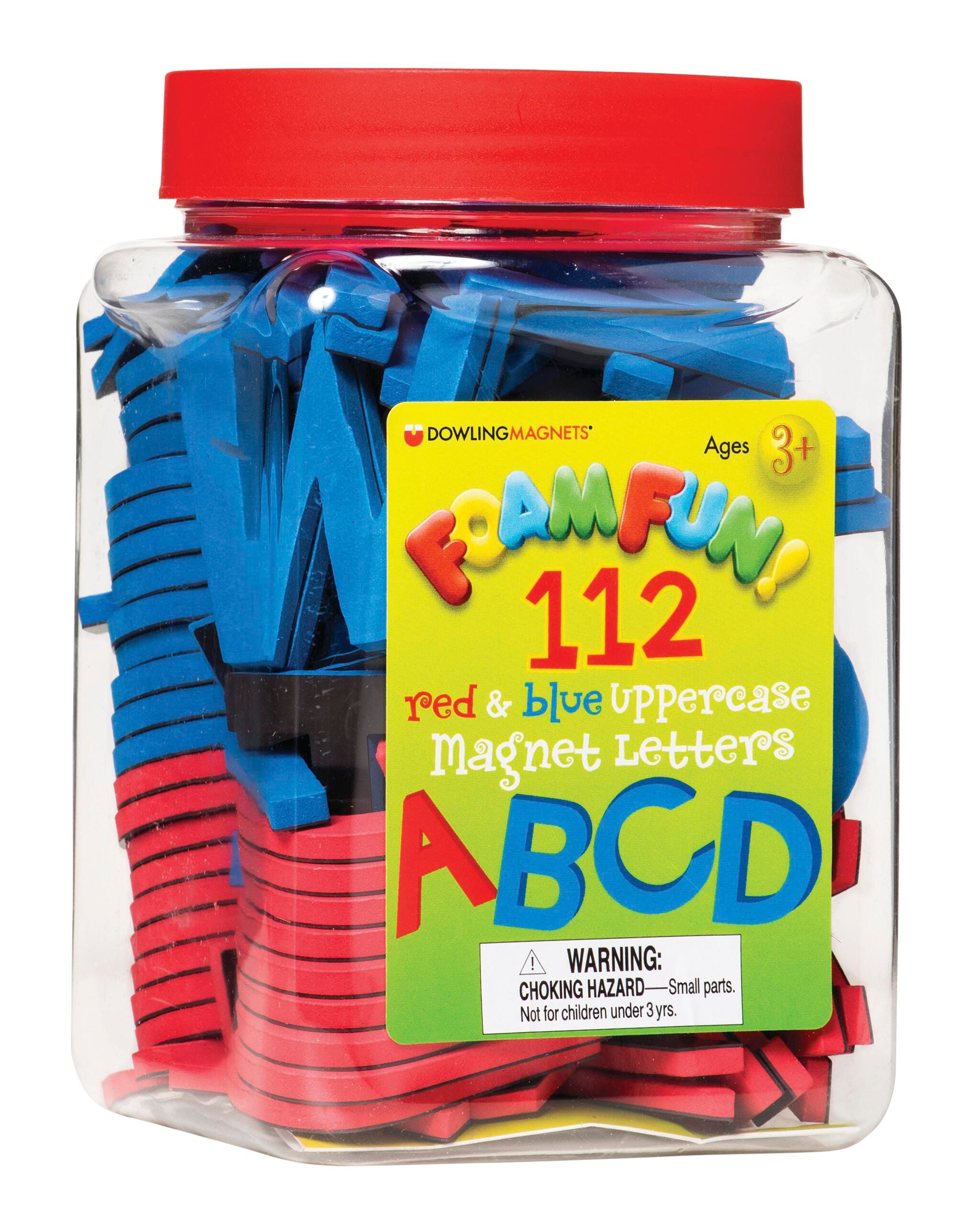 Dowling Miner Foam Fun 112 Magnetic Letters, Uppercase, Set of 112, Item Number 076739