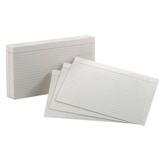 Oxford Ruled Index Cards, 5 x 8 Inches, White, Pack of 100