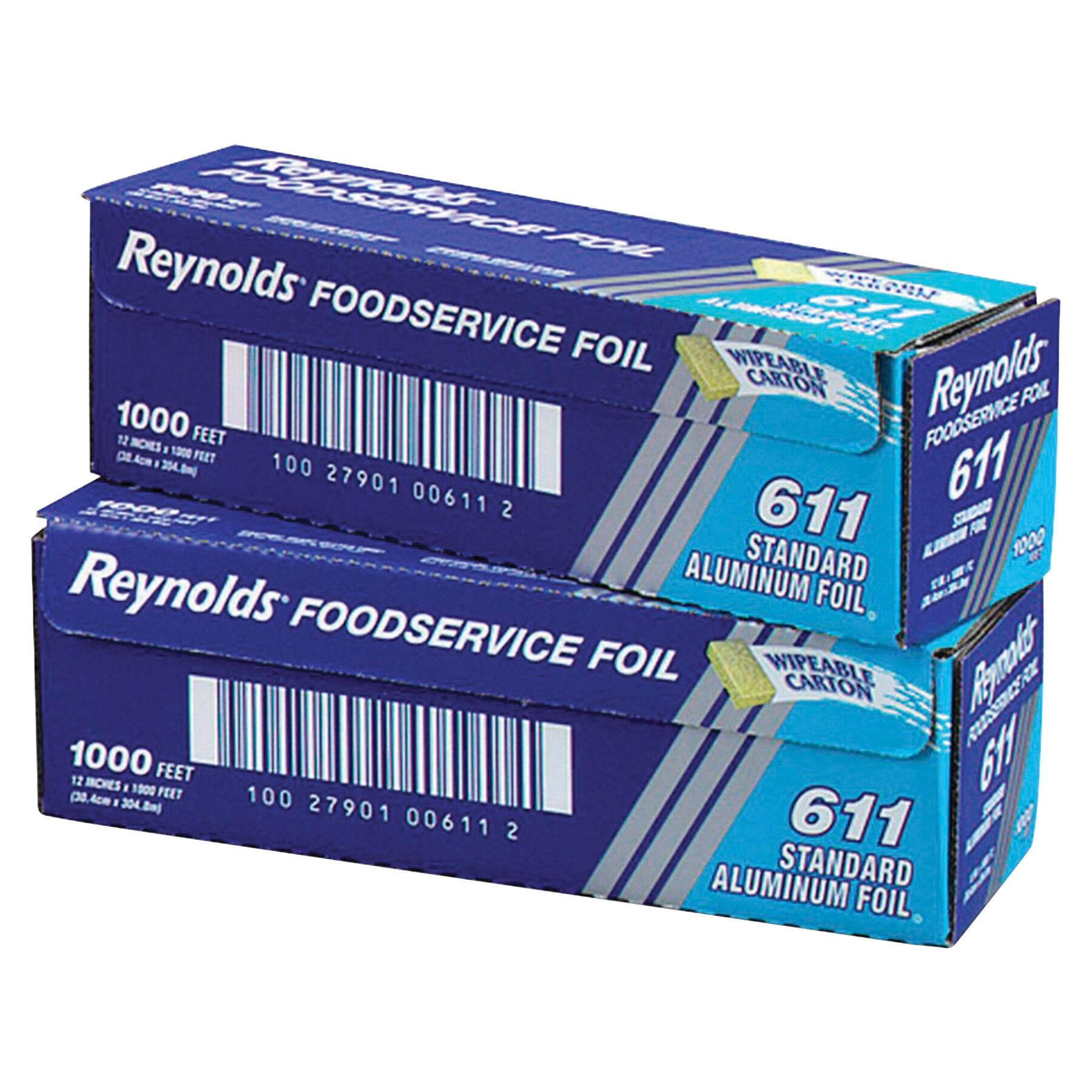 Reynolds Standard Foil Paper Roll, 12 Inches X 1000 Feet, Silver, Item Number 1312890