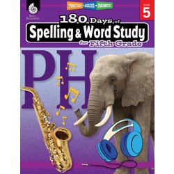 Shell Education 180 Days of Spelling and Word Study for Fifth Grade