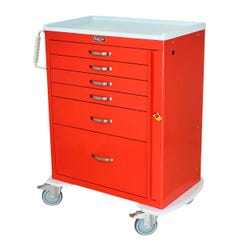 Medical Emergency Crash Cart, 44 x 37 x 22 Inches