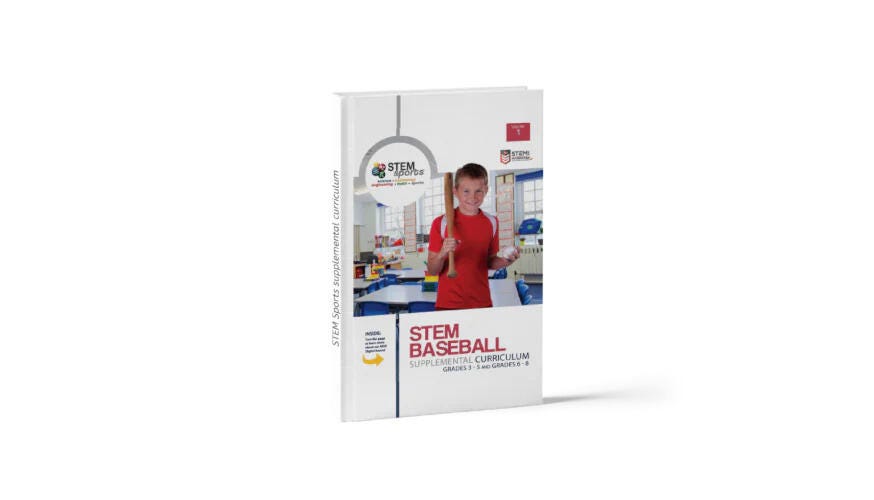 STEM Sports Baseball Curriculum Manual Only, Grades 3-5 & 6-8