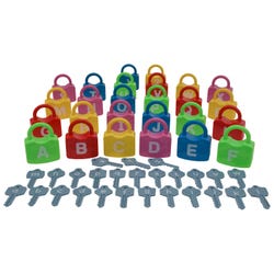 Childcraft Manipulative Alphabet Learning Locks, Set of 52, Item Number 2100588