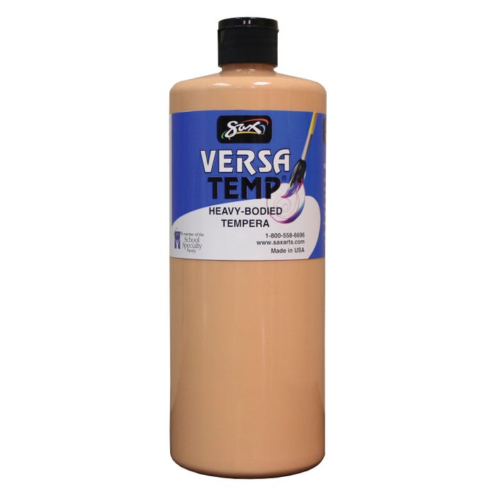 Sax Versatemp Heavy-Bodied Tempera Paint, 1 Quart, Peach