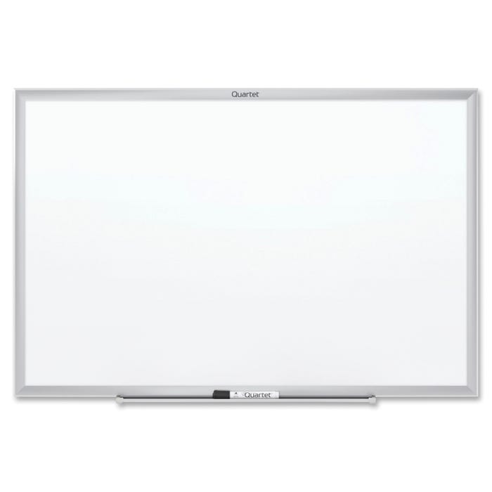 Quartet Magnetic Dry Erase Board, 36 x 24 Inches, Steel, Aluminum Frame, White, Silver Frame, Wall Mount