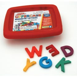 Educational Insights Uppercase Magnetic Letters, 1-1/2 Inches, Multicolors, Set of 42, Item Number 070608