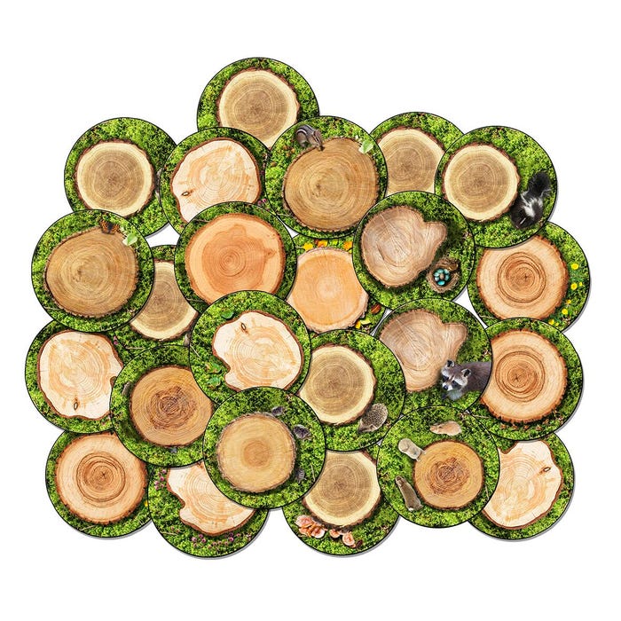 Flagship Carpets Forest Floor Stow-N-Go Carpet Rounds, 16 Inches, Set of 24