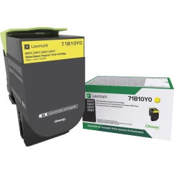 Lexmark Ink Toner Cartridge, 71B10Y0, Yellow