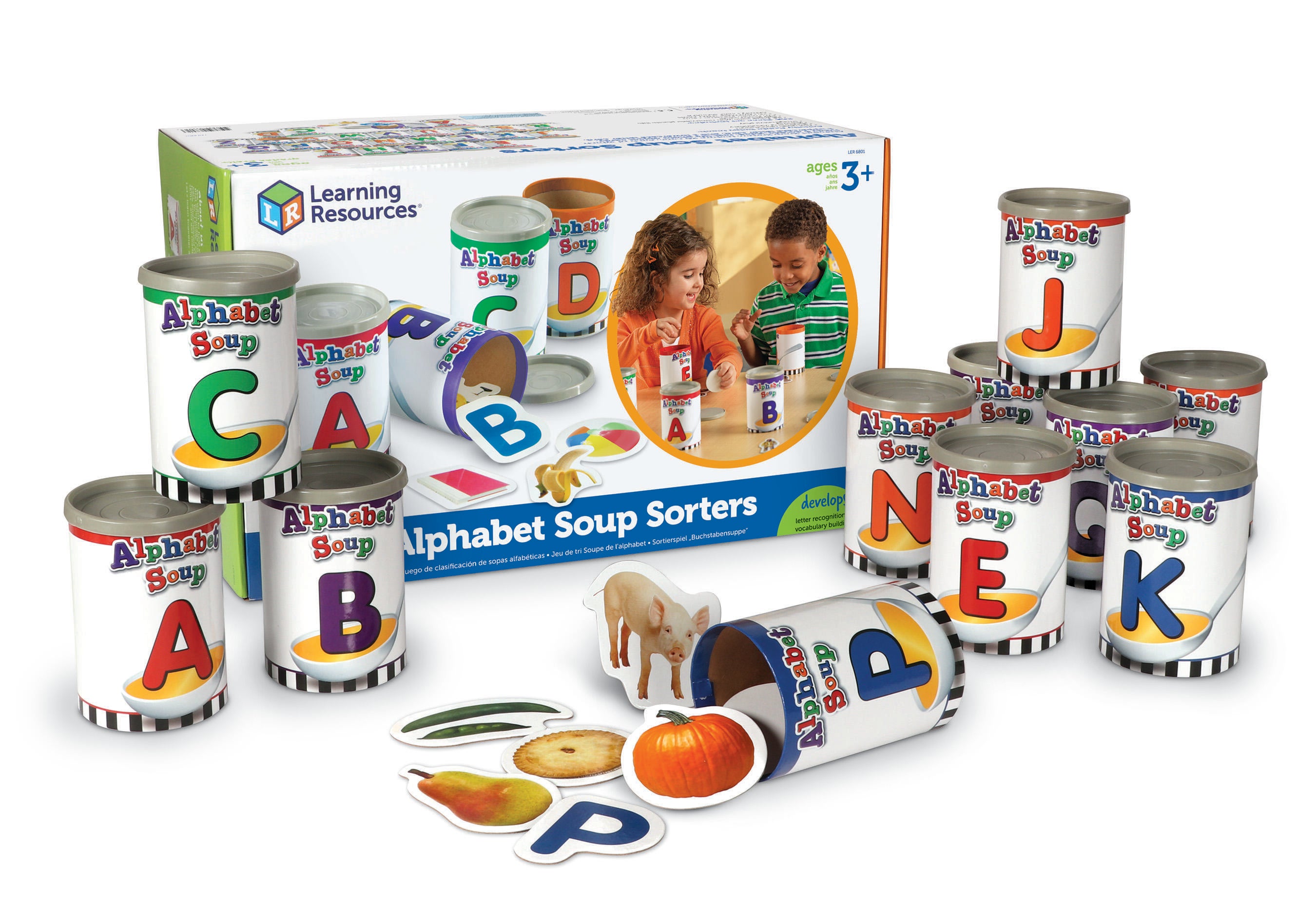 Learning Resources Alphabet Soup Sorters, 234 Pieces 1356937