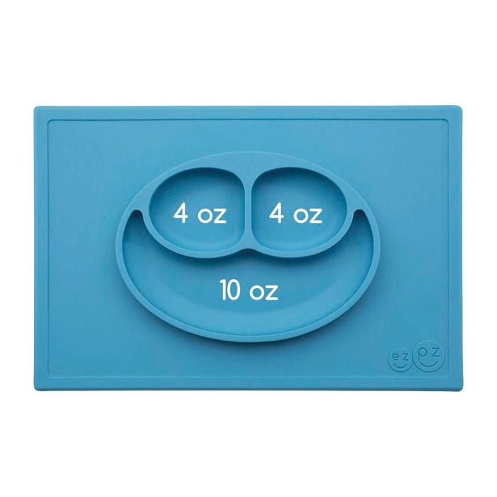 ezpz Happy Mat,15 x 10 x 1 Inches, Blue