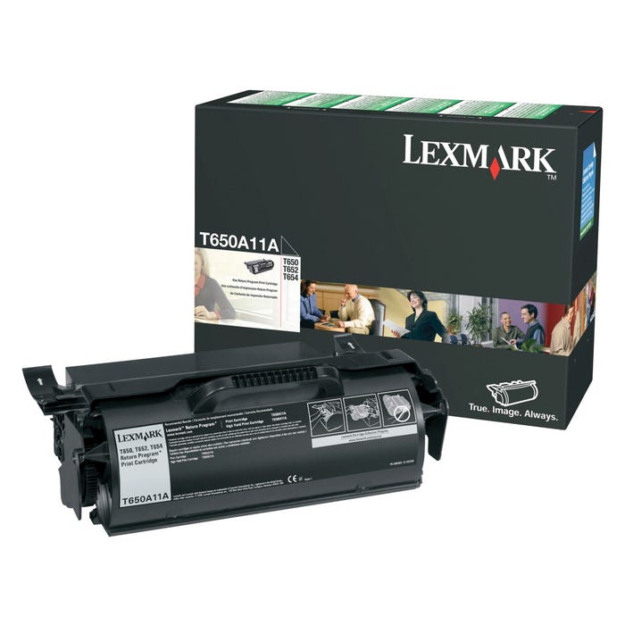 Lexmark Ink Toner Cartridge, T650A11A, Black