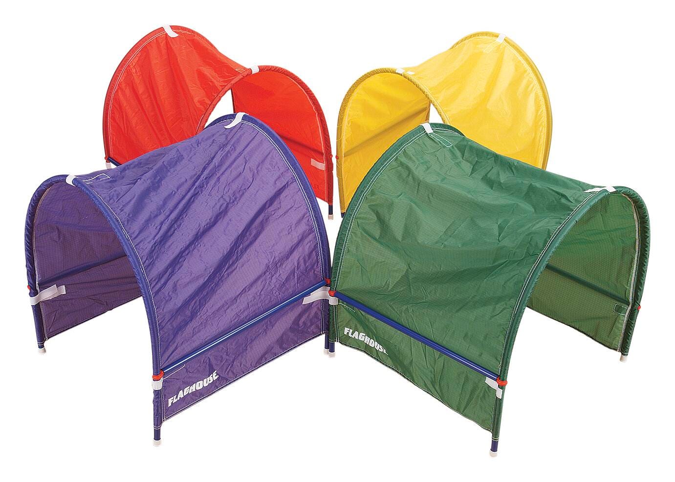 FlagHouse Mini Crawl Tunnel Set, Assorted Colors, Set of 4 2120364