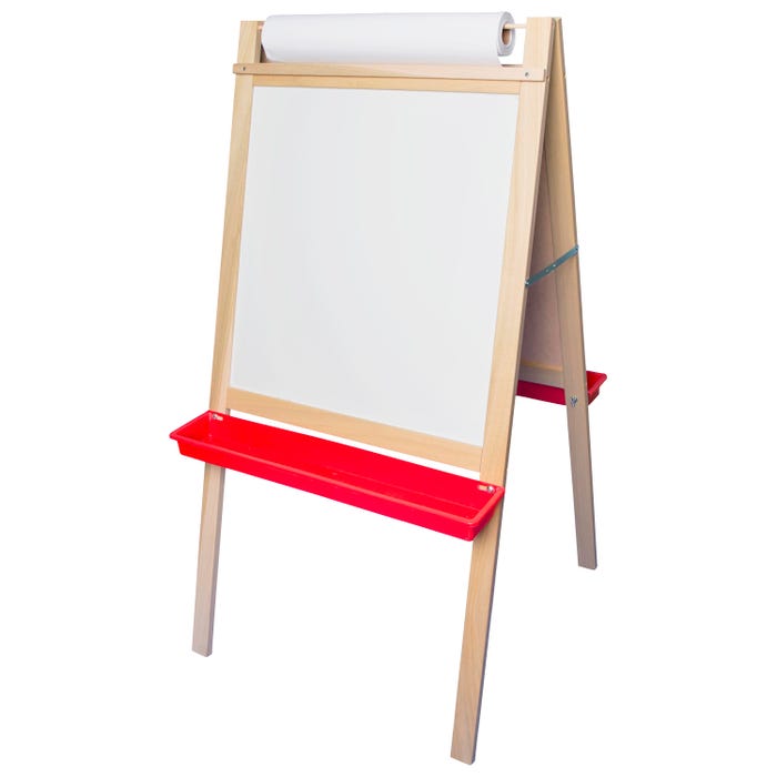 Crestline Deluxe Magnetic Paper Roll Easel, 24 x 24 x 48 Inches, Black Chalk/Dry Erase