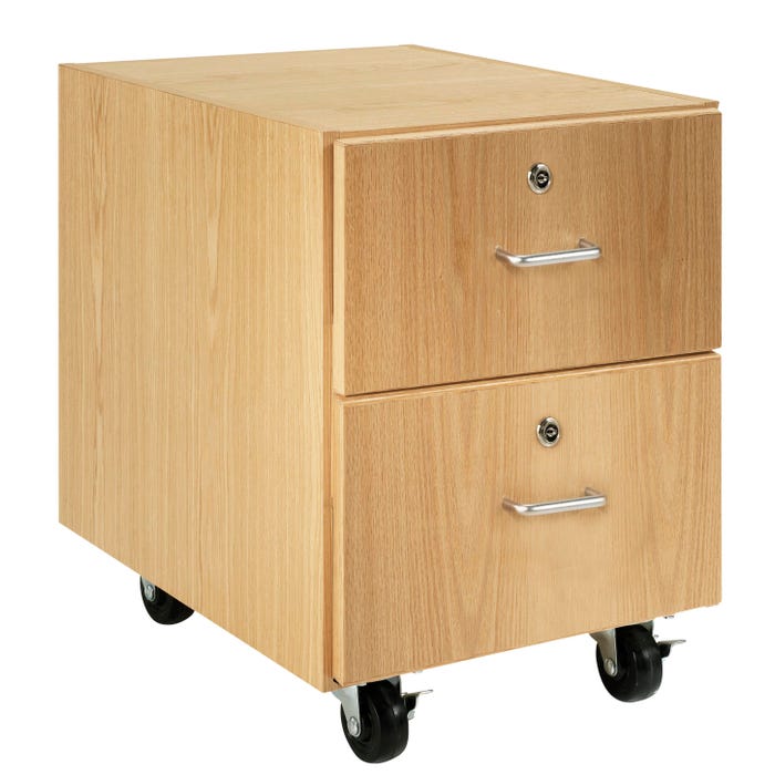 Diversified Woodcrafts M-Series Draw Mobile Cabinet, 24 x 22 x 30 Inches, 2 Drawers