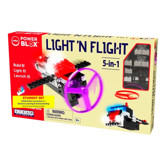 E-Blox Power Blox Light 'N Flight 5-in-1 Student Set