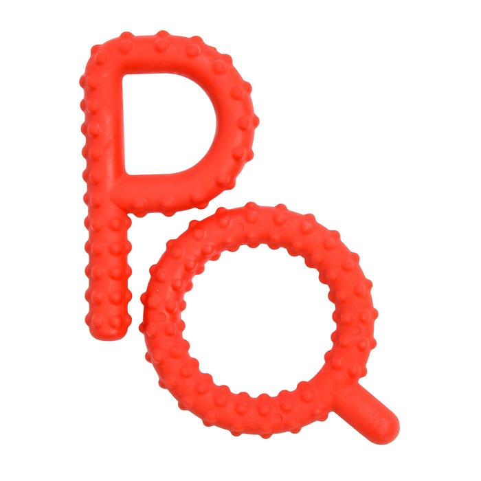 Speech Pathology LLC P and Q Chewy Tube Set, Textured, Set of 2