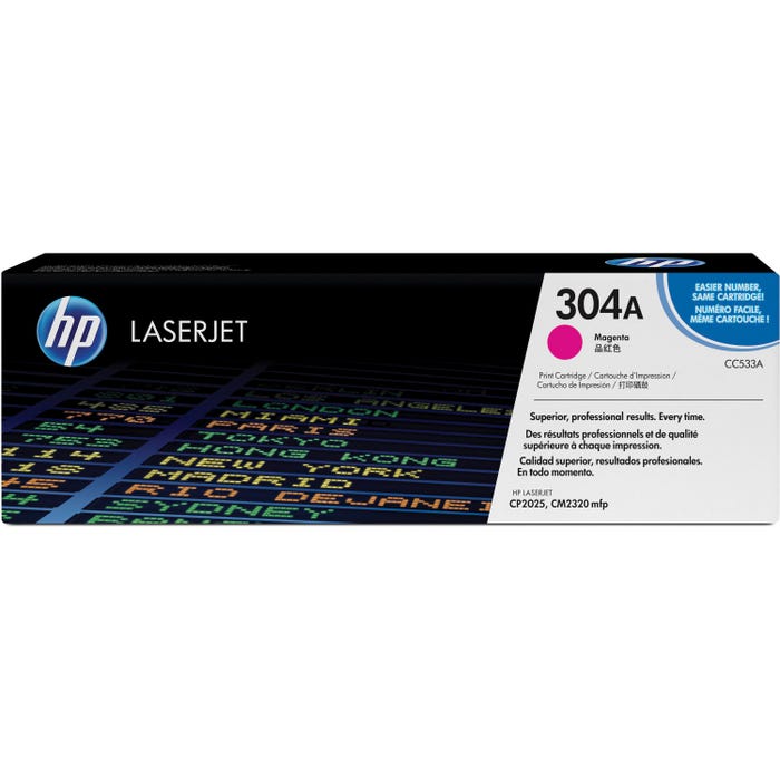 HP 304A Ink Cartridge, CC533A, Magenta