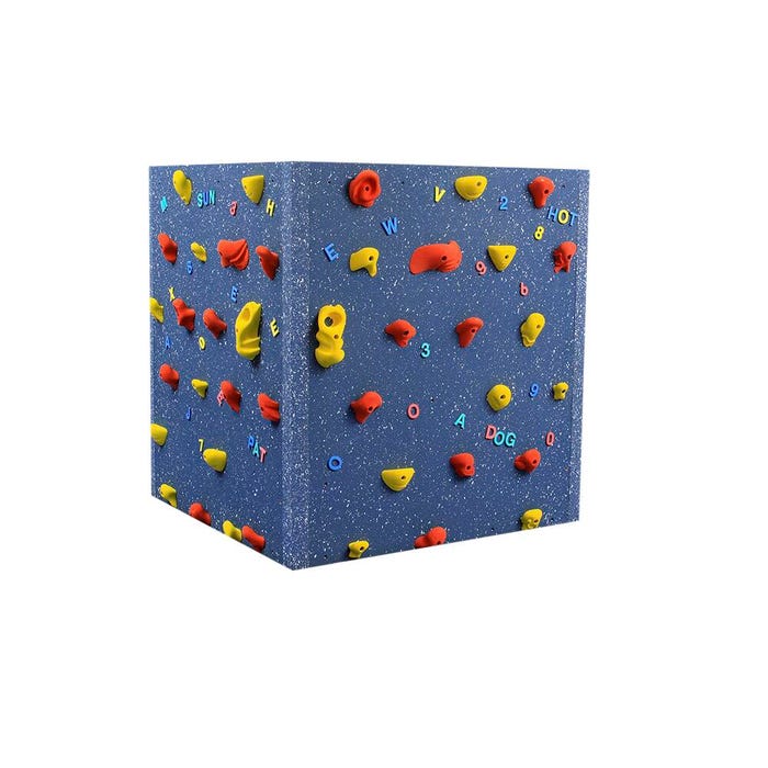 WeeKidz Tyke Tower 4-Panel Climbing Wall with Safety Mats, 5 x 4 Feet