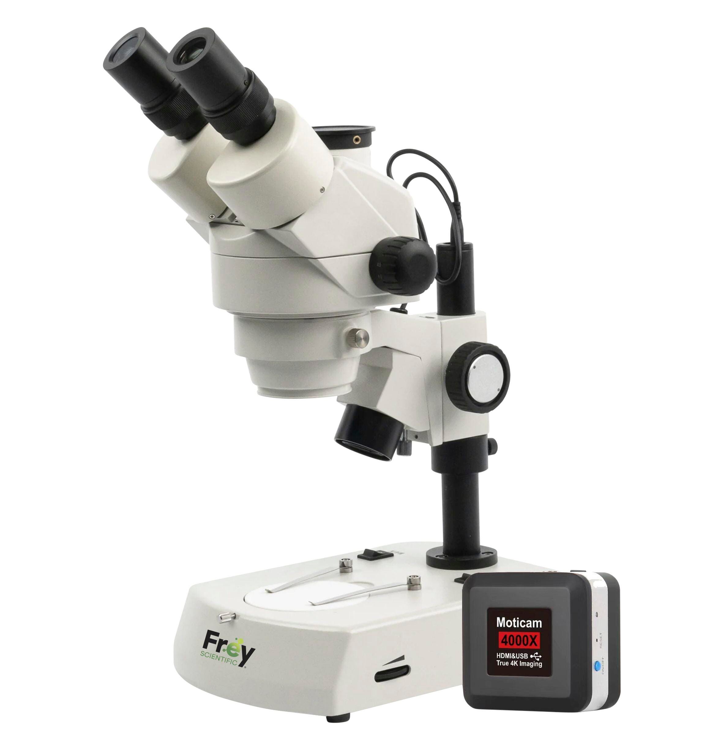 National Zoom Trinocular Stereo Microscope with 4K Camera Bundle, Item Number 2104002