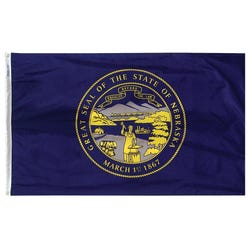 Image for Annin Nebraska State Flag, Heavy Weight Nylon, Outdoor, 3 x 5 Feet from School Specialty