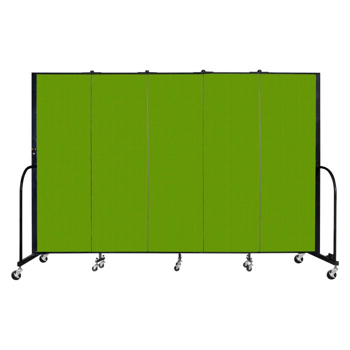 Screenflex Freestanding Standard Room Divider, 5 Panels, 9 Feet 5 Inches x 6 Feet