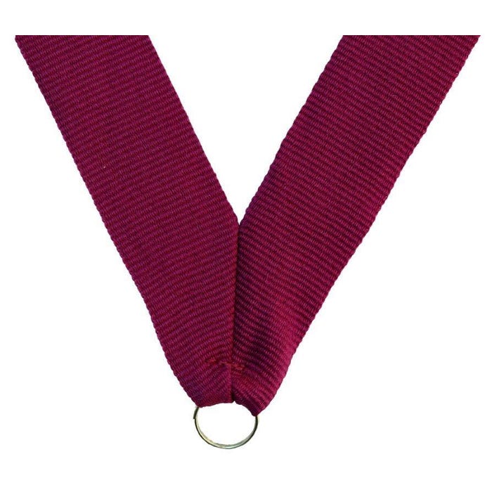 Neck Ribbon, 7/8 x 32 Inches, Maroon