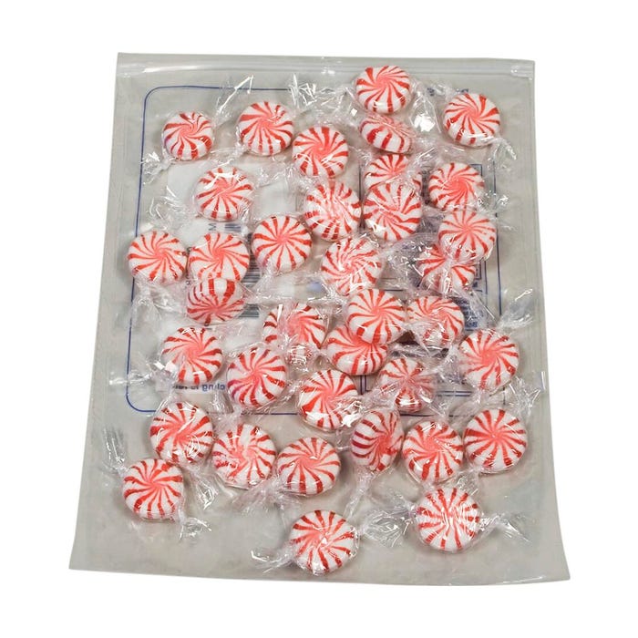 Delta Education Candy, Hard Mints with Stripes, Pack of 30