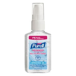 Purell Advanced Hand Sanitizer, 2 Ounce Pump Bottle, Clean Scent, Pack of 24, Item Number 1334514