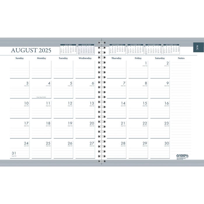 House of Doolittle Recycled Academic Monthly/Weekly Planner, August 2025-July 2026, 7 x 8-3/4 Inches