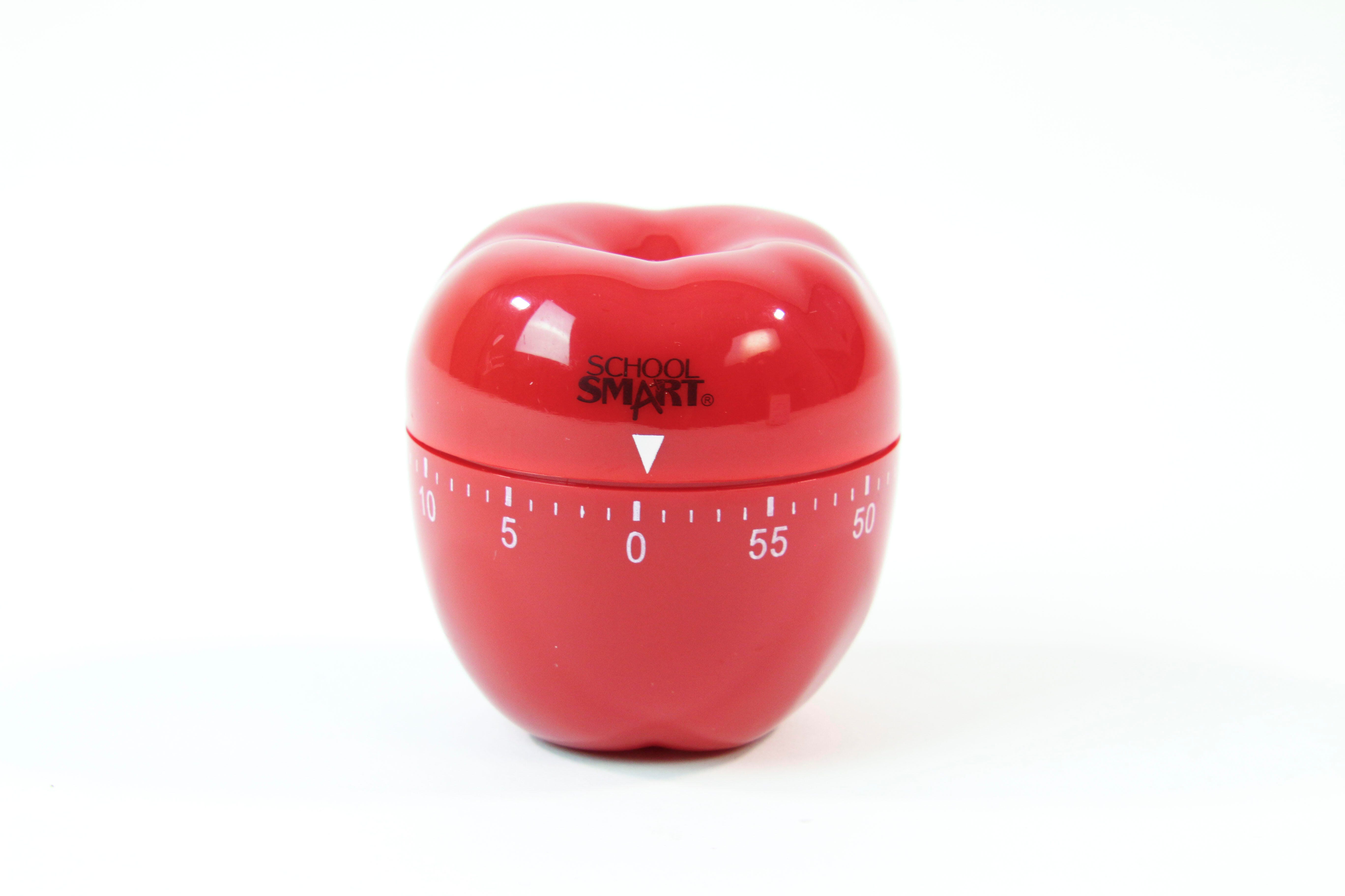 Image for School Smart Apple Shaped Timer with Bell, 60 Minutes from School Specialty