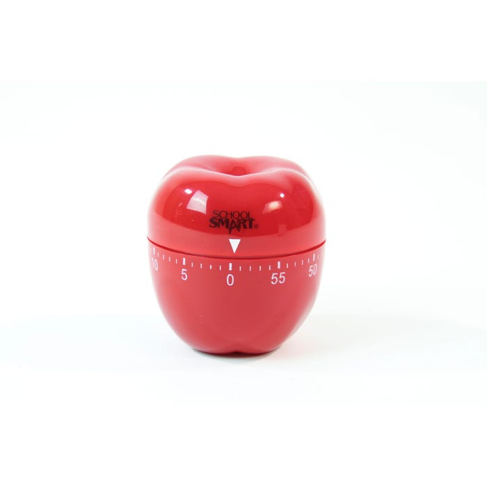 School Smart Apple Shaped Timer with Bell, 60 Minutes