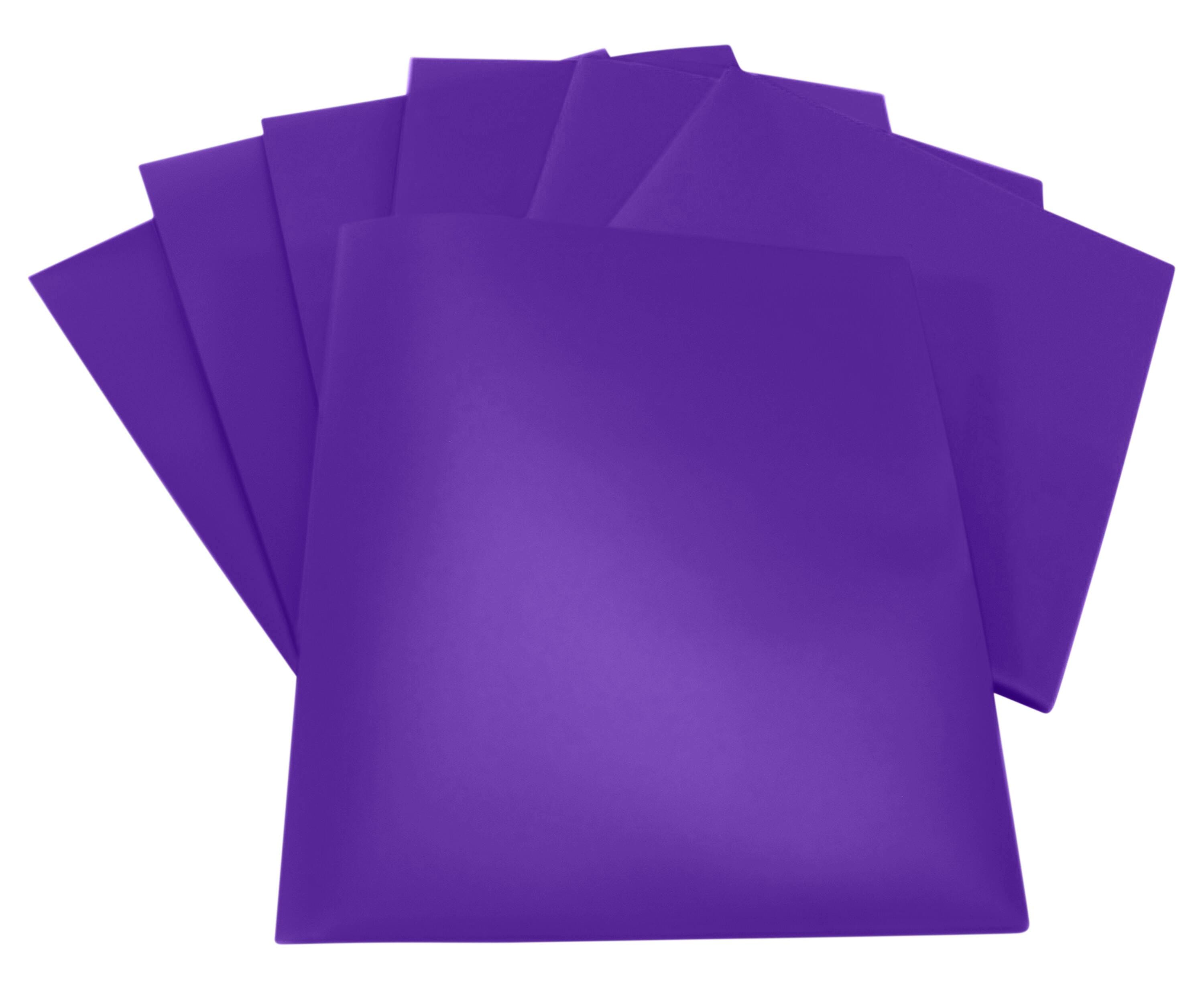 Image for School Smart 2-Pocket Poly Folders, Purple, Pack of 25 from School Specialty
