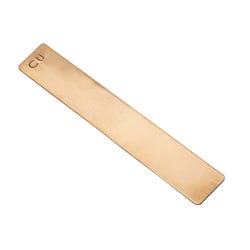 Frey Scientific Flat Electrode Strip, 5 x 3/4 x 3/64 Inches, Copper, Item Number 1296262